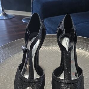 Gianni Bini Black Sparkle Heels RETAIL $150